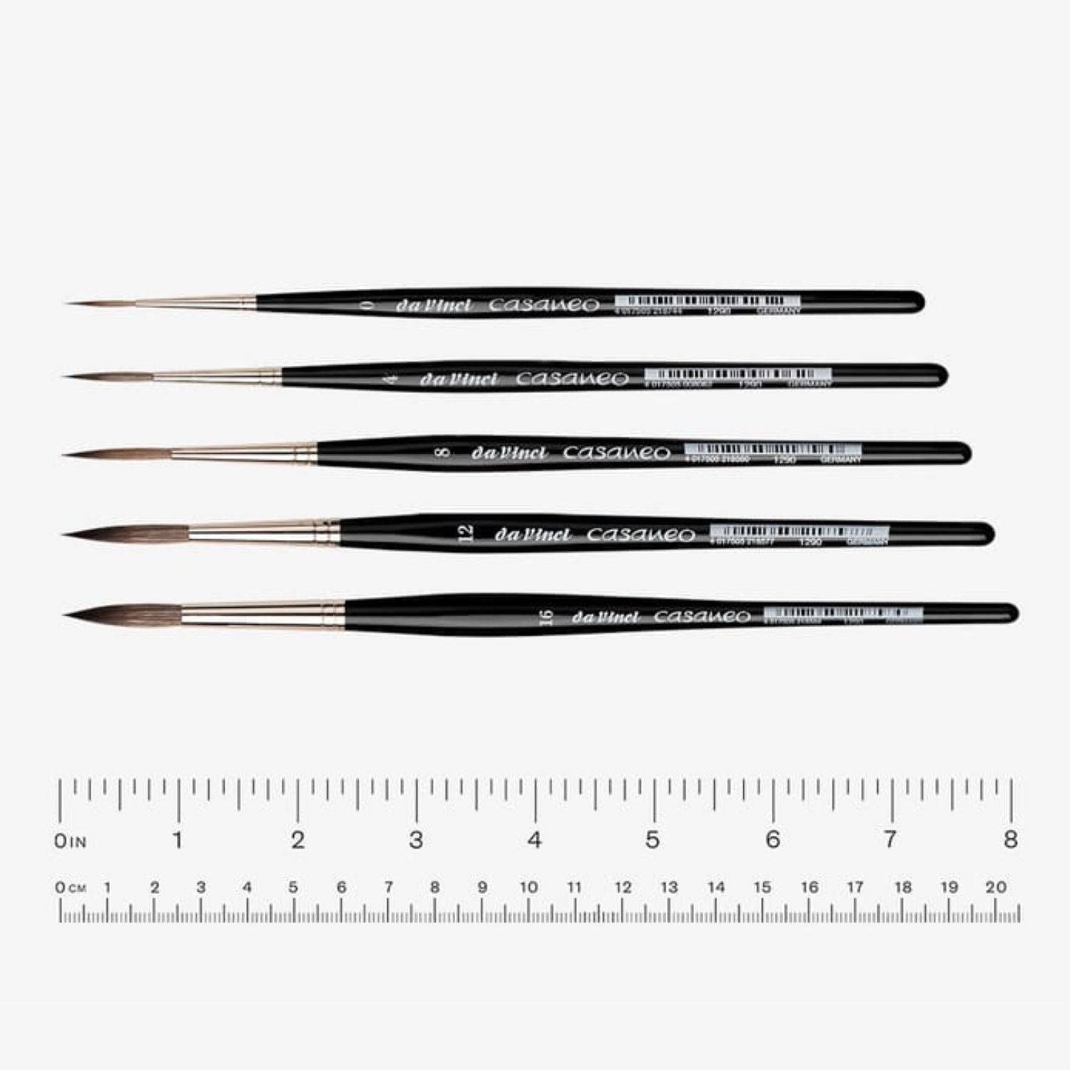 Da vinci, CASANEO rigger pensel, akvarelpensel, str. 8