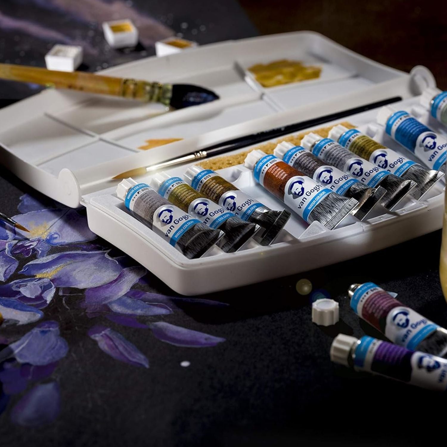 Van Gogh sæt med metalliske interference farver (tuber)
