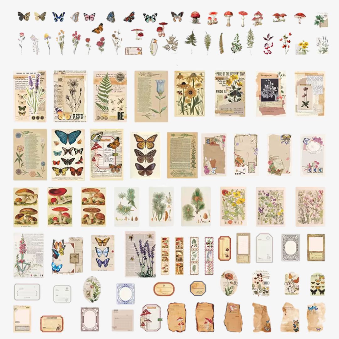 Scrapbook sæt - botanisk tema