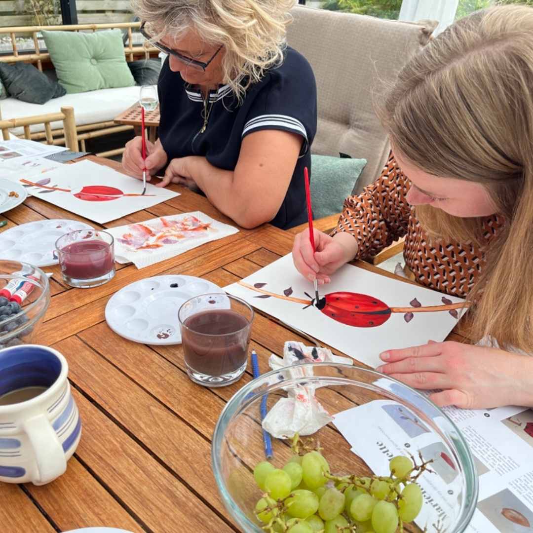 Fællesmale boks, Mariehønen Mette