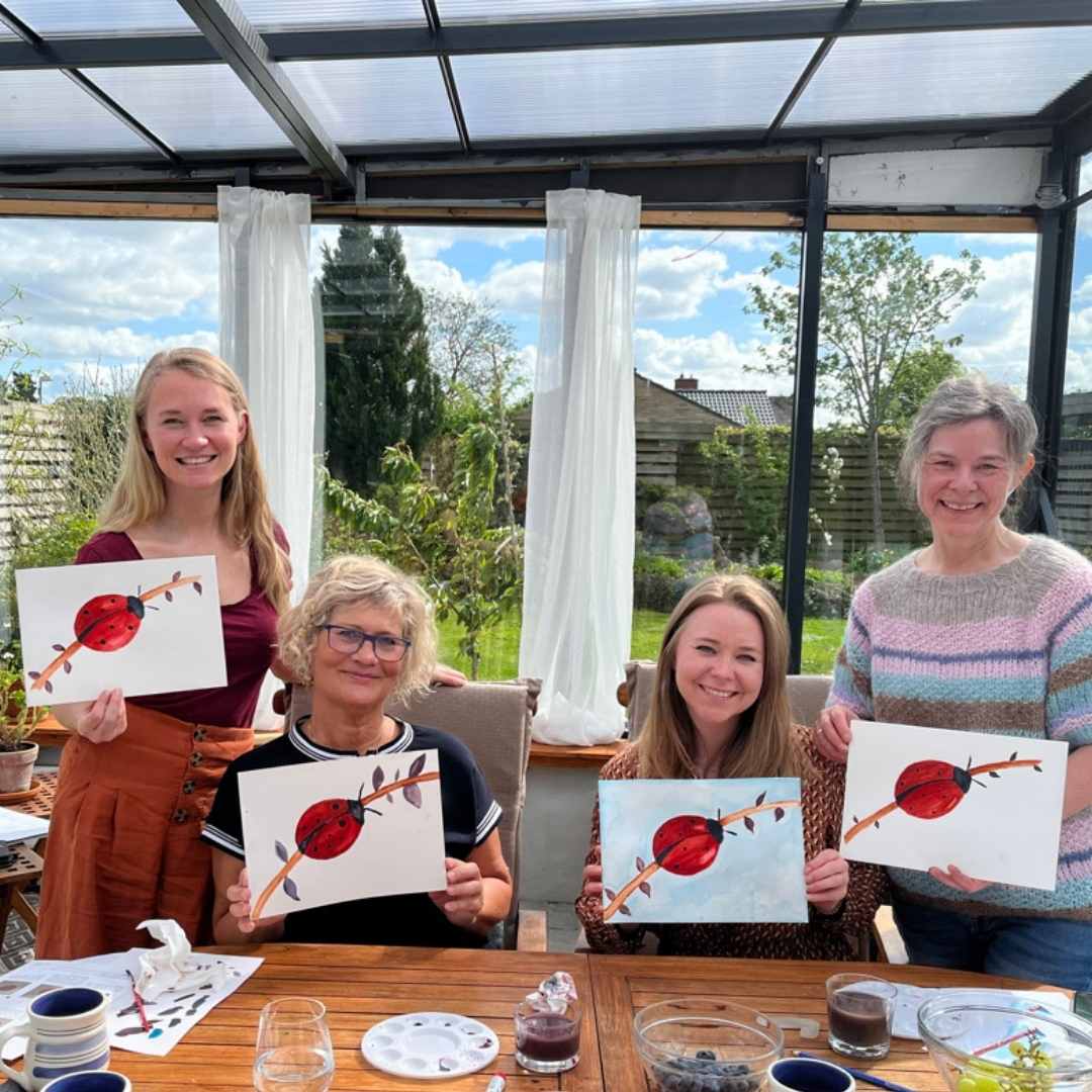 Fællesmale boks, Mariehønen Mette