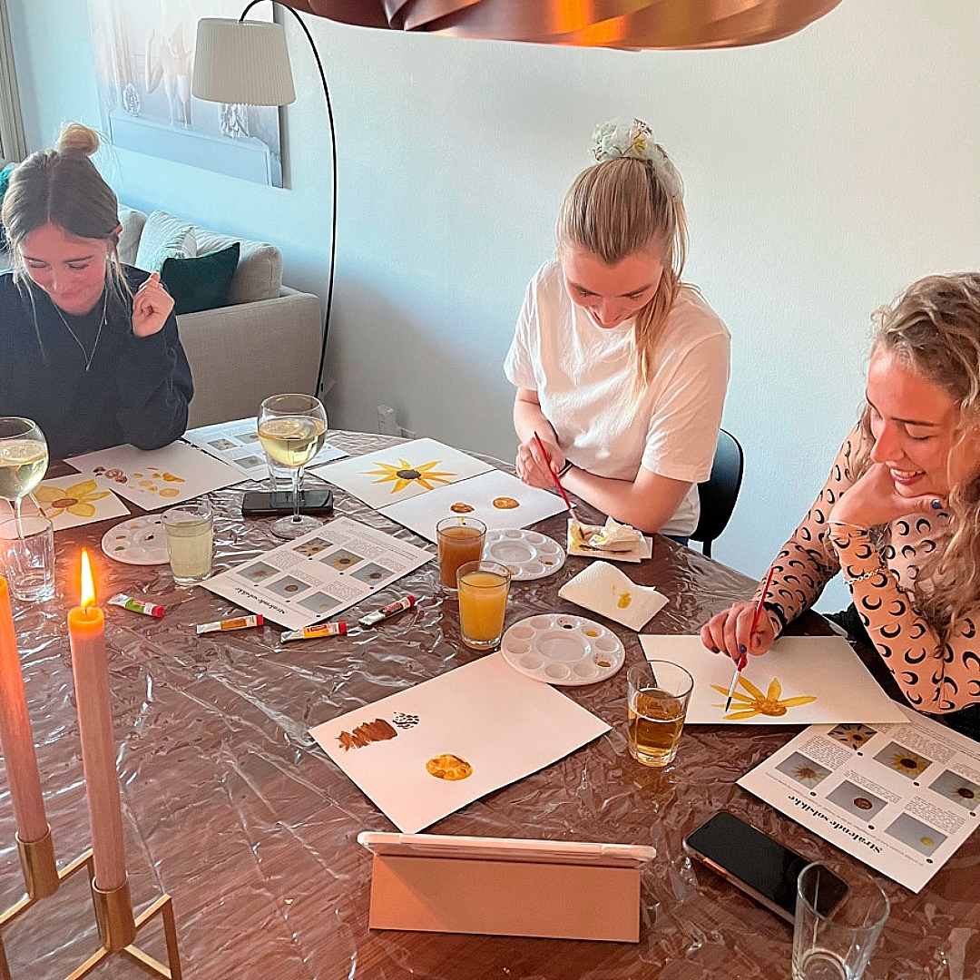 Fællesmale boks, Strålende solsikke