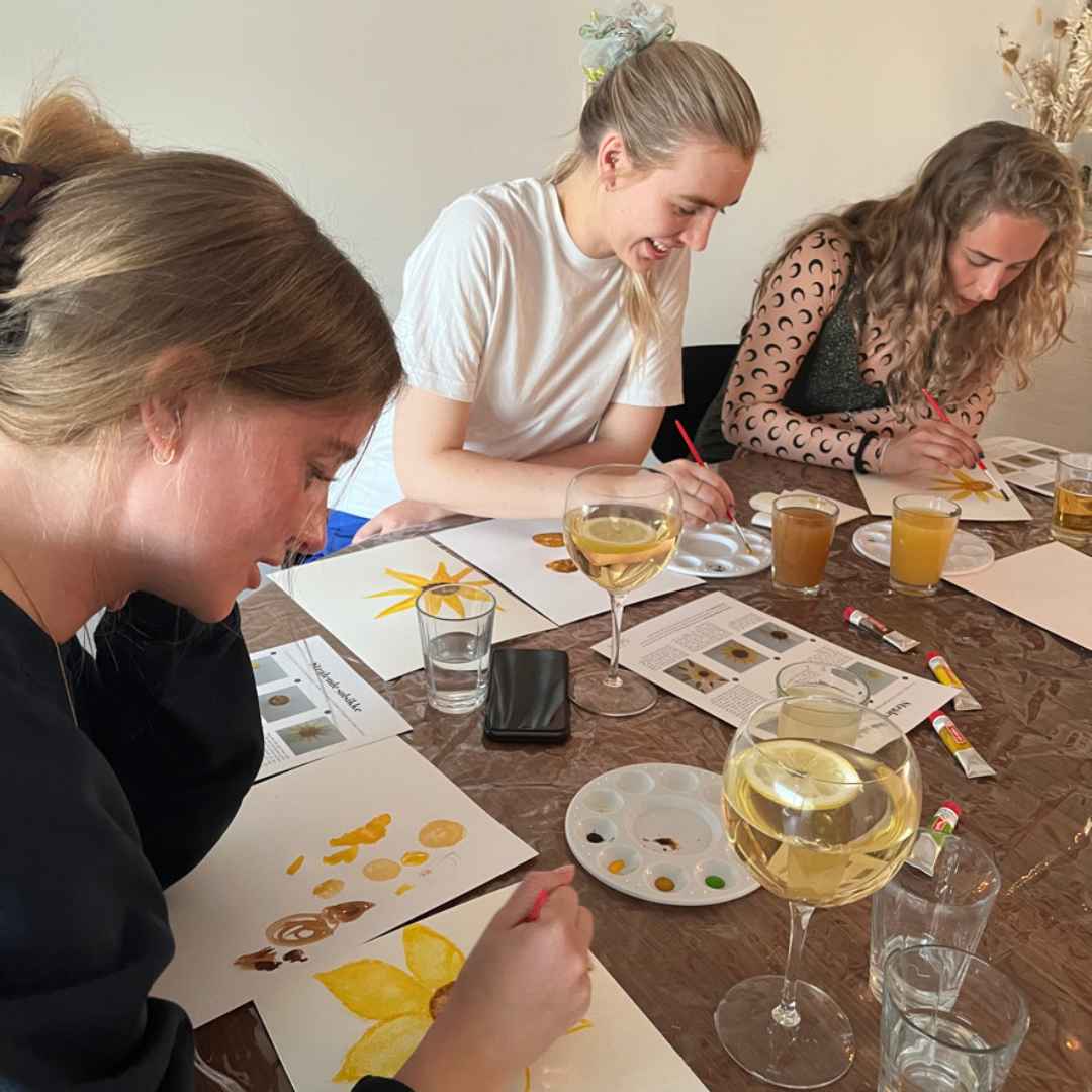 fælles male bokse lær at male med akvarelmaling sammen