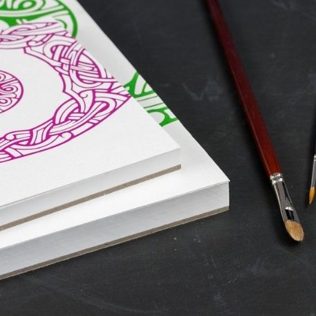 A6 blok med akvarelpapir. 30 ark, 310 g. 50% bomuld, Viking Iris