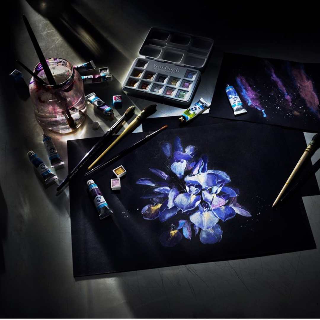 Sort akvarelpapir A3, Van Gogh