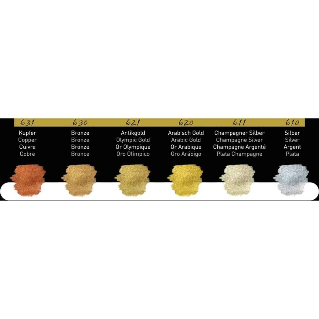 Finetec pearlescent watercolour sæt metal 6 farver