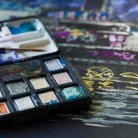 Sort akvarelpapir A4, Van Gogh