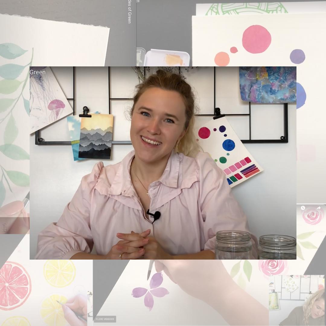 videokursus i akvarelmaling lær online