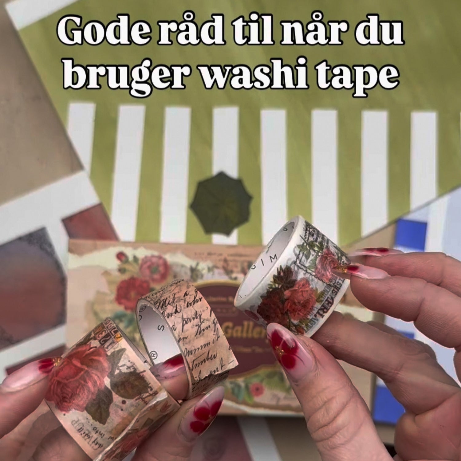 5 gode råd til når du bruger washi tape så det ikke river i papiret