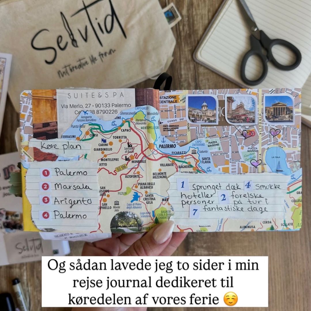 Sådan laver du en rejse journal i din art journal