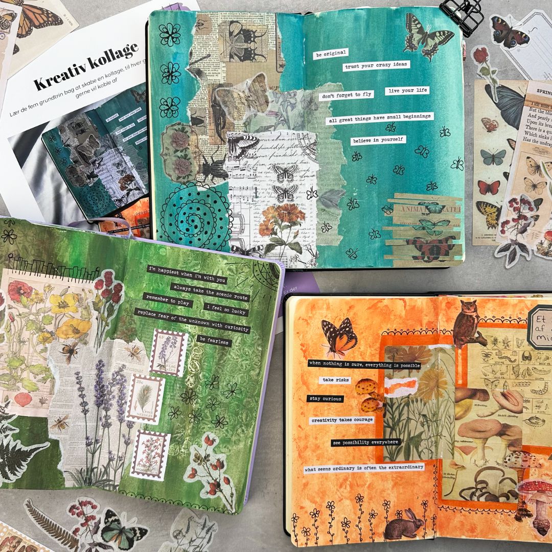 Sådan kommer du i gang med art journaling