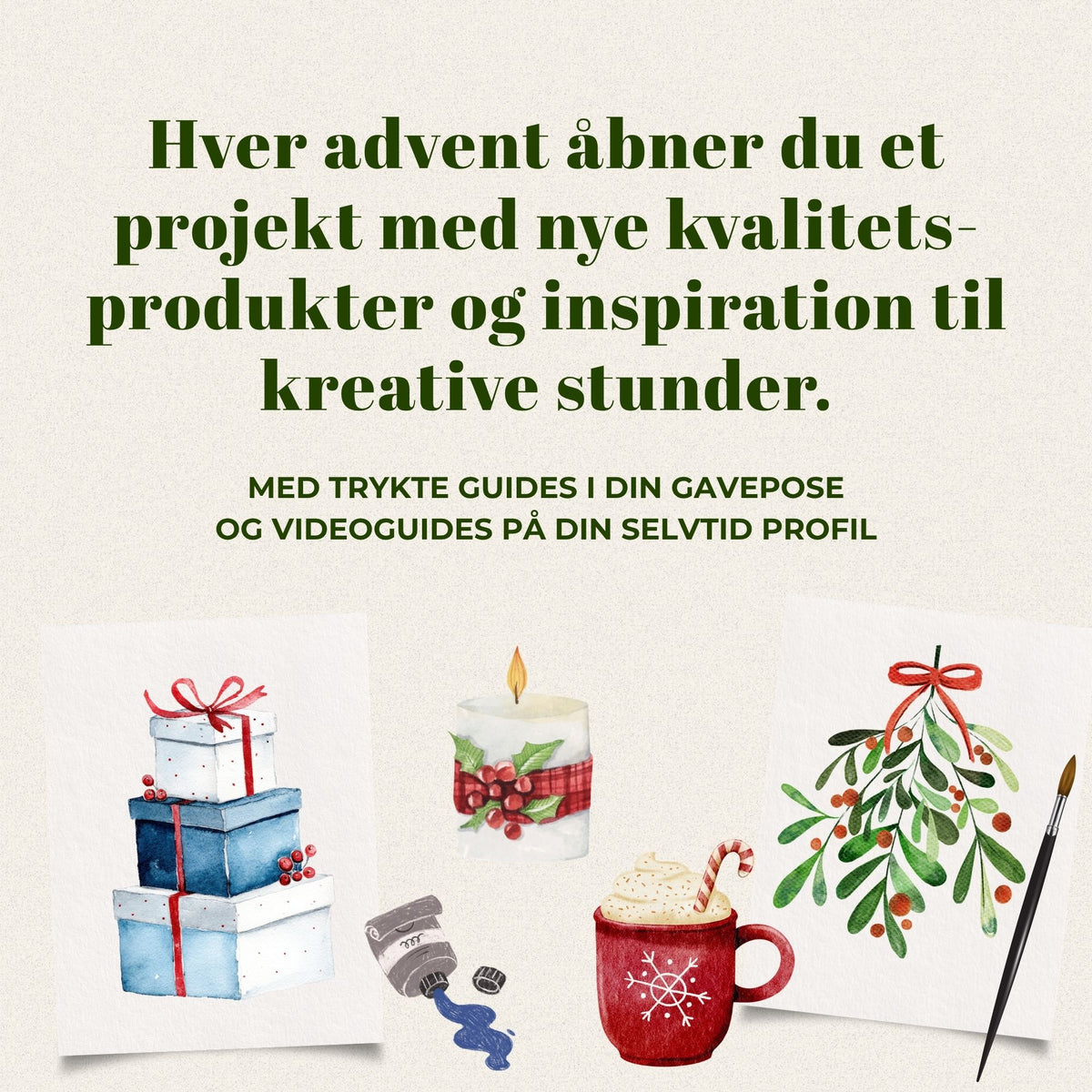 Akvarel adventskalender 2026