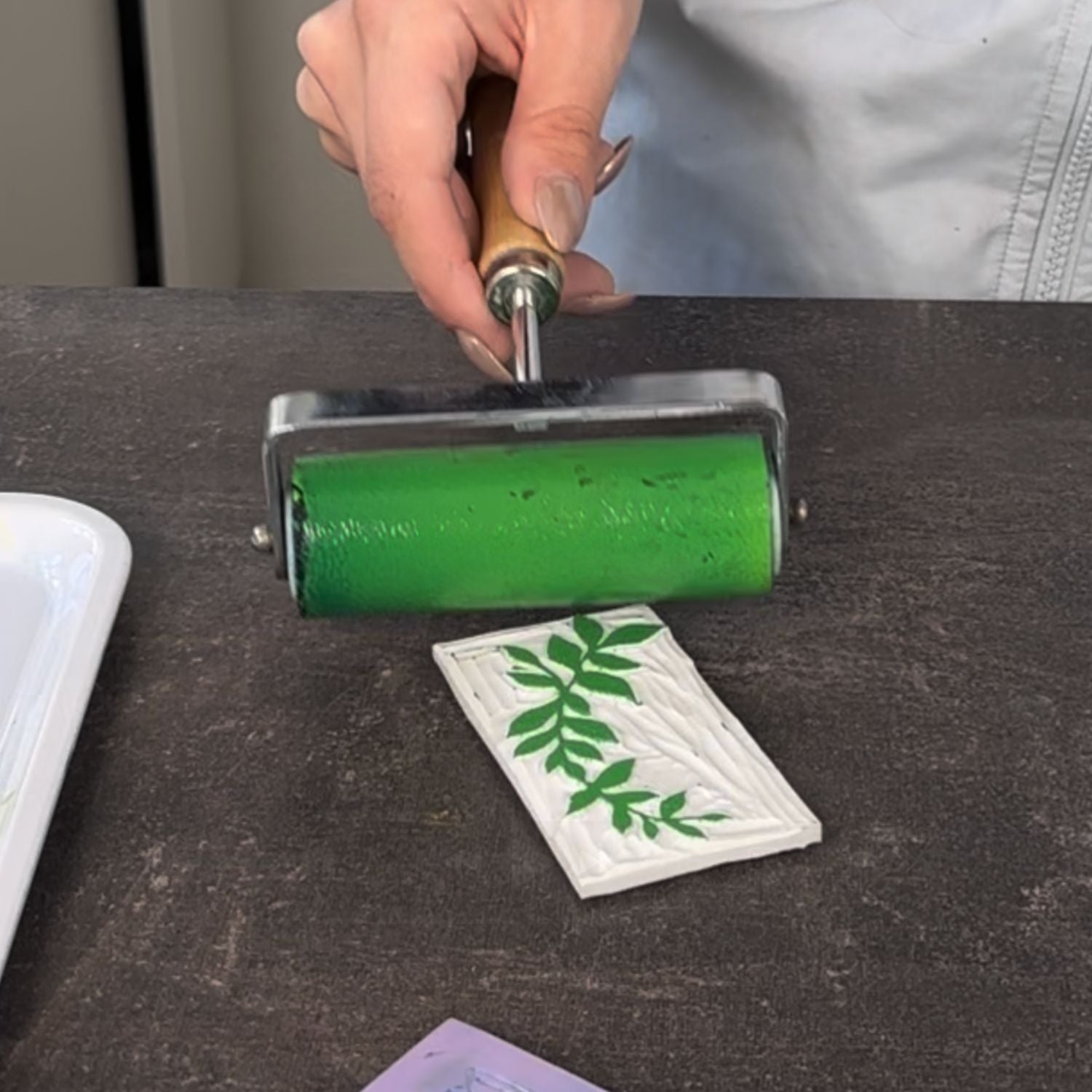 Linoleumstryk: DIY kort
