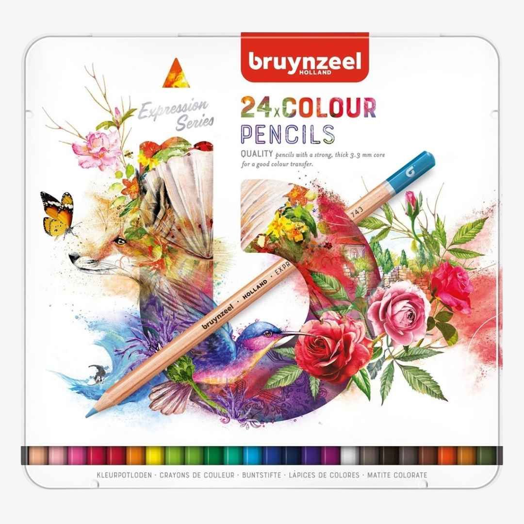 Akvarelblyanter fra Bruynzeel, 24 stk.