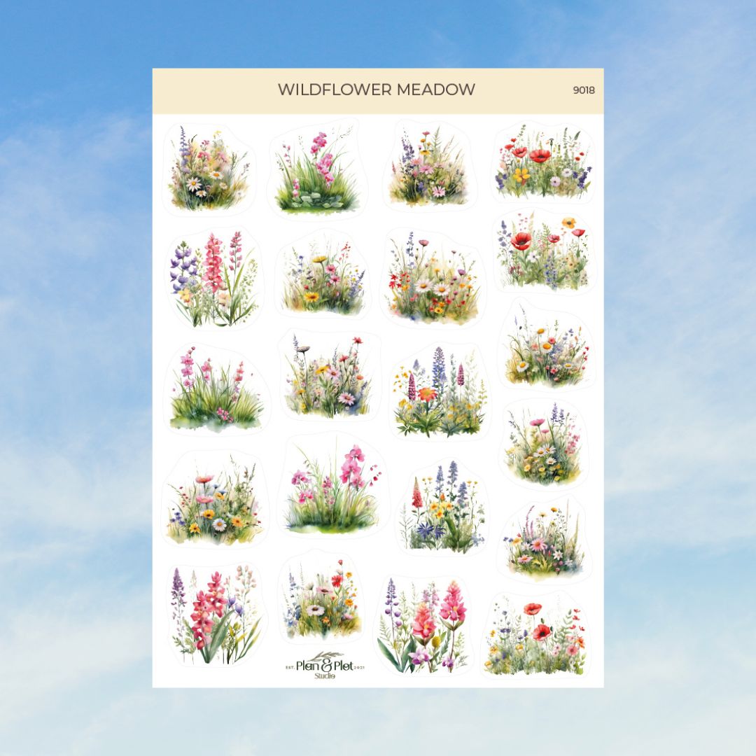 Klistermærke sæt - Blomstrende natur