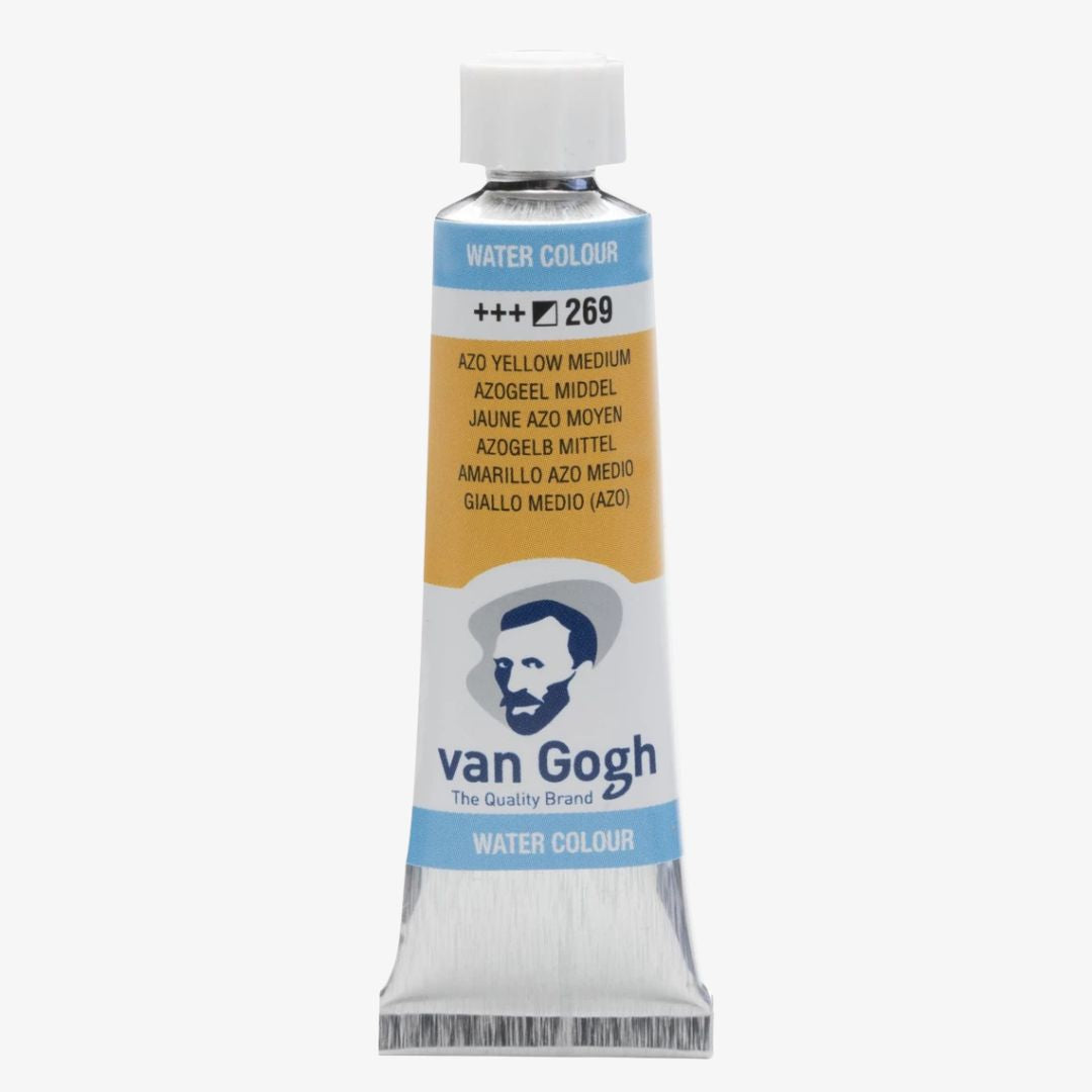 Azo yellow medium akvareltube, Van Gogh akvarelmaling