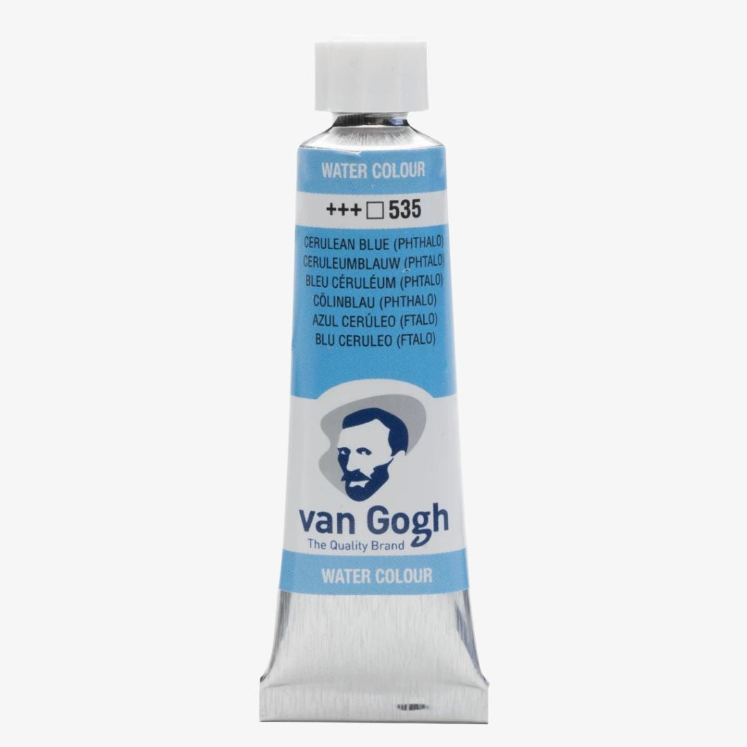 Cerulean blue akvareltube, Van Gogh akvarelmaling
