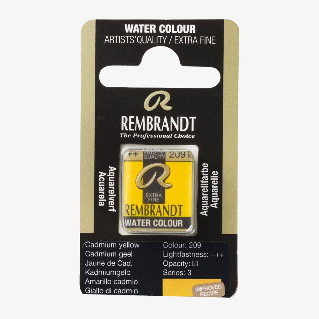 Cadmium Yellow half pan, Rembrandt akvarelmaling