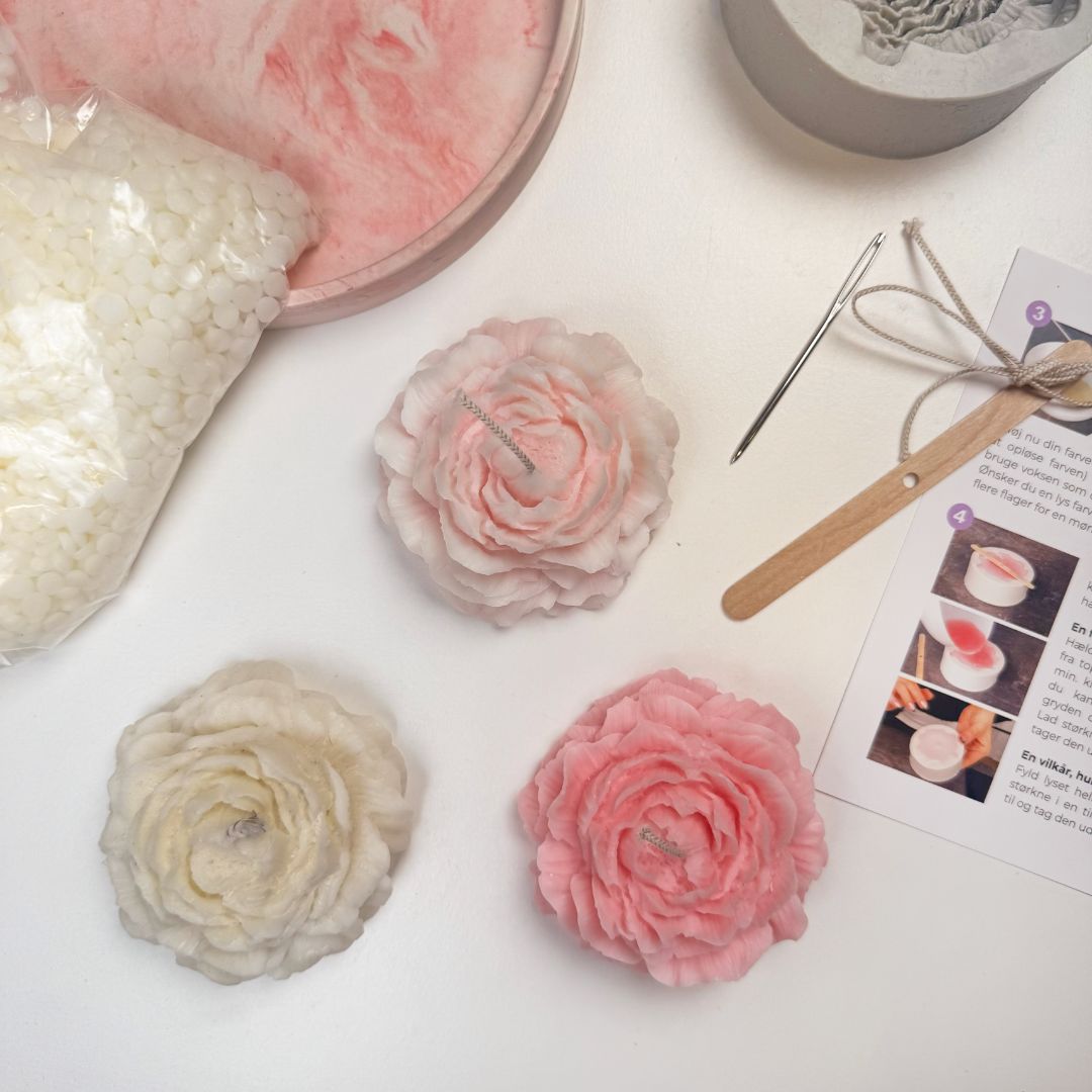 Pæon lys - DIY sojalys