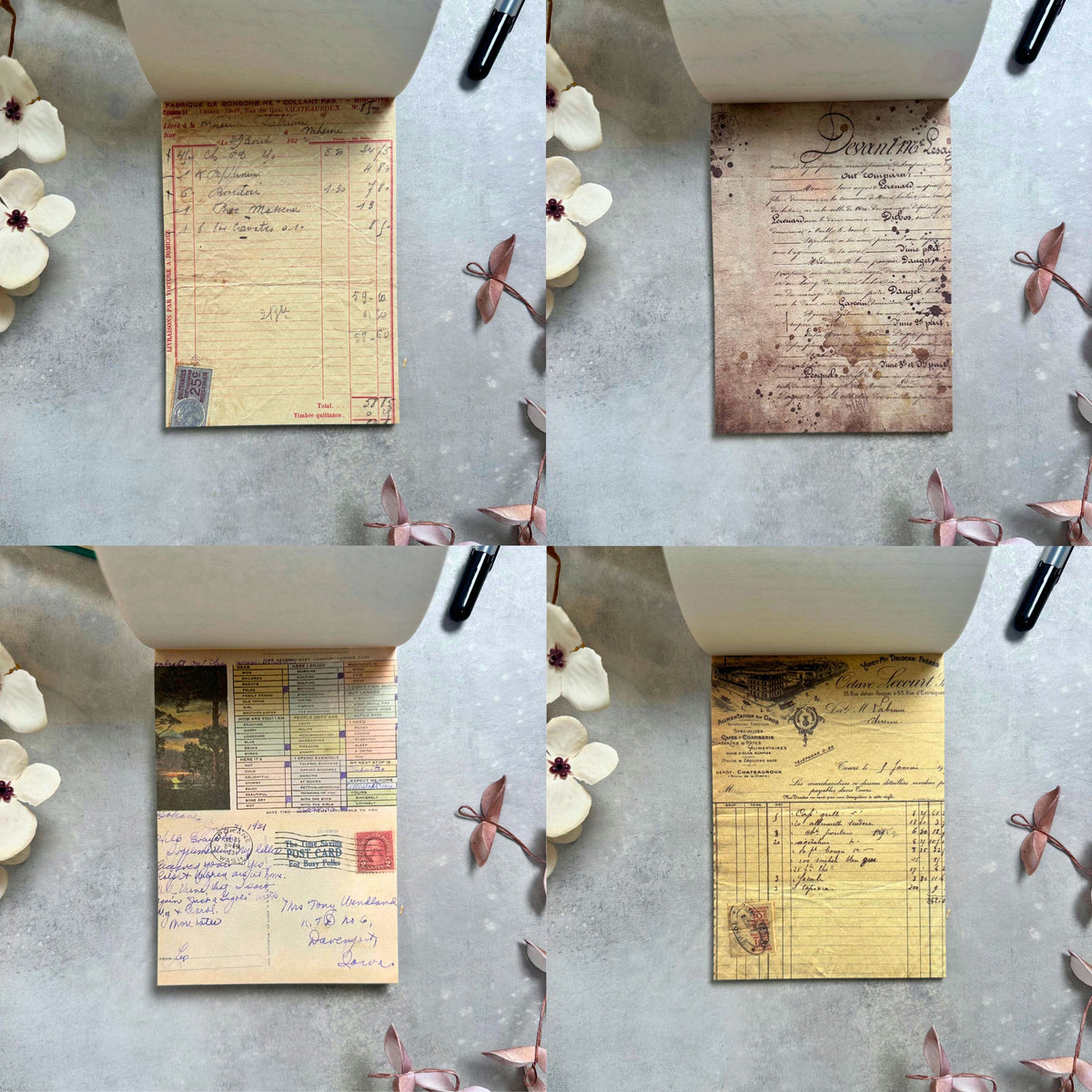 Designpapir - vintage post