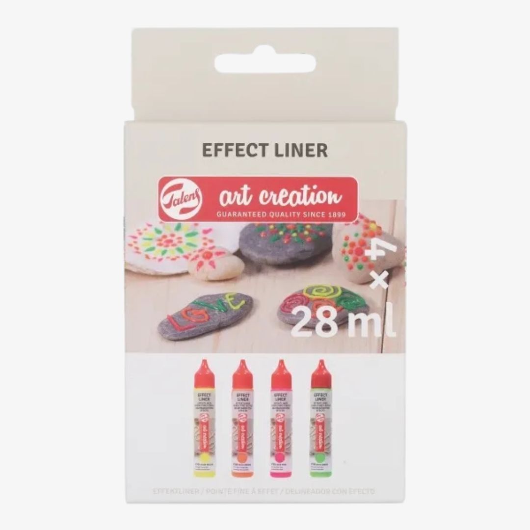 3D effect liner - 4 neonfarver
