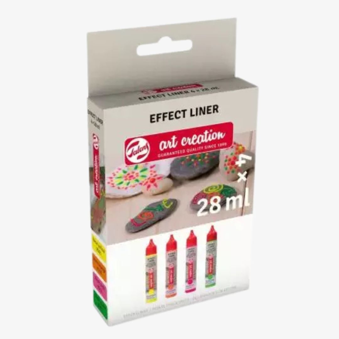 3D effect liner - 4 neonfarver