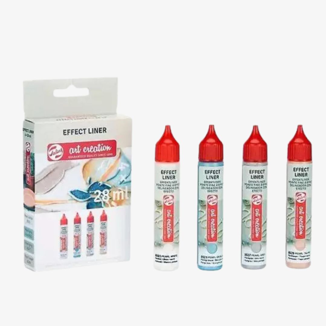 3D effect liner - 4 perlefarver