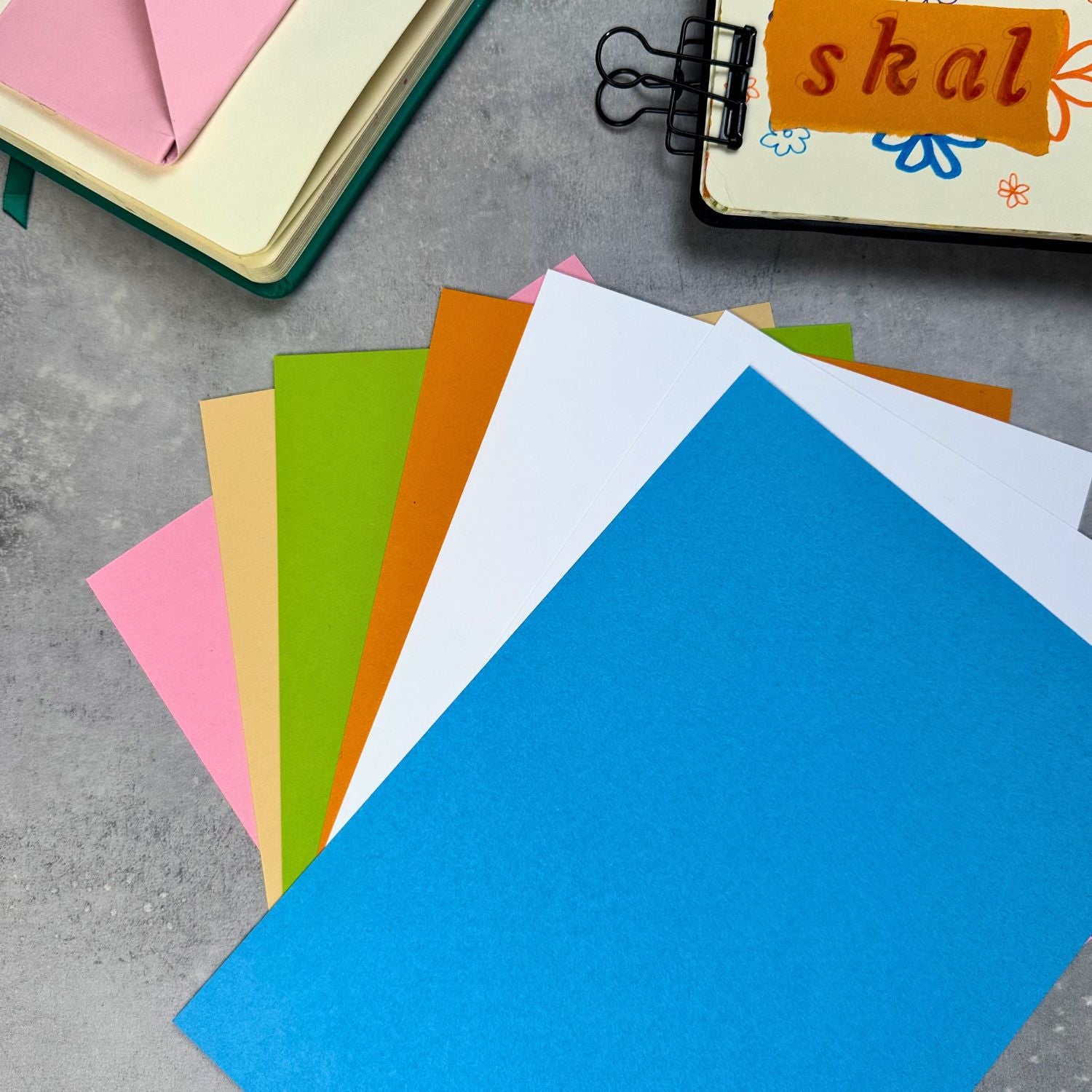 Karton fra bullet journal boks (7 ark)