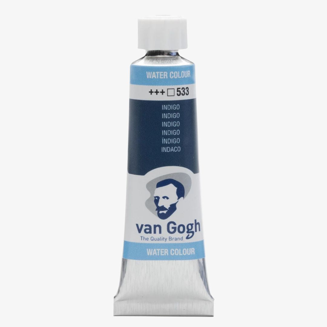 Indigo akvareltube, Van Gogh akvarelmaling