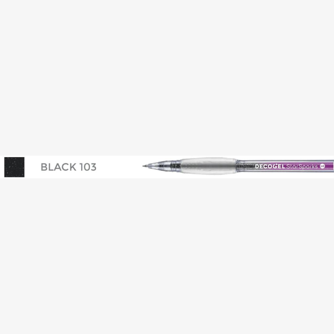 Karin Decogel 1.0 gelpen Star Sparks Black (103)