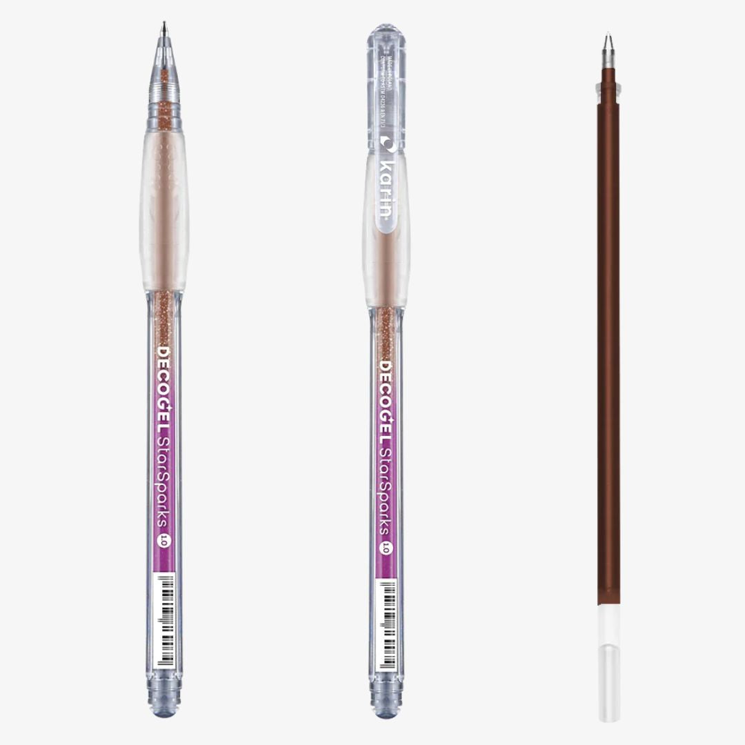 Karin Decogel 1.0 gelpen Star Sparks Brown (107)