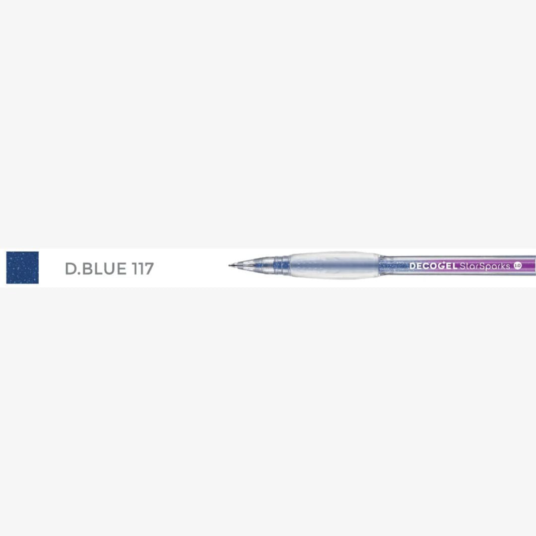 Karin Decogel 1.0 gelpen Star Sparks D. Blue (117)