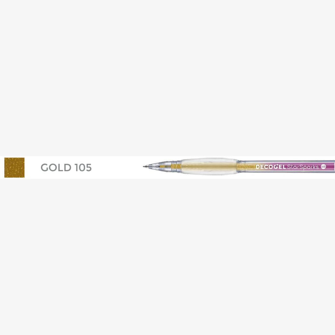 Karin Decogel 1.0 gelpen Star Sparks Gold (105)