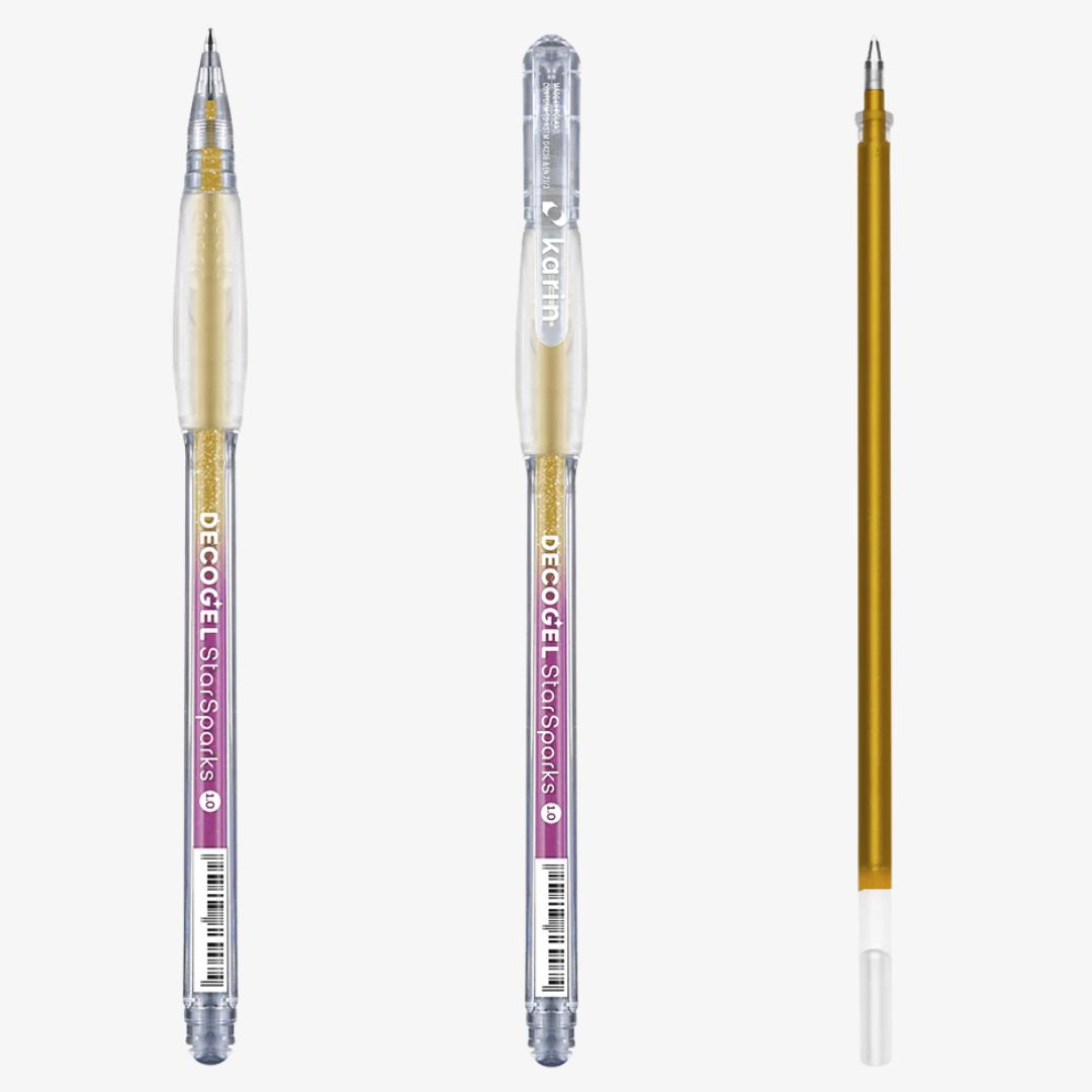 Karin Decogel 1.0 gelpen Star Sparks Gold (105)