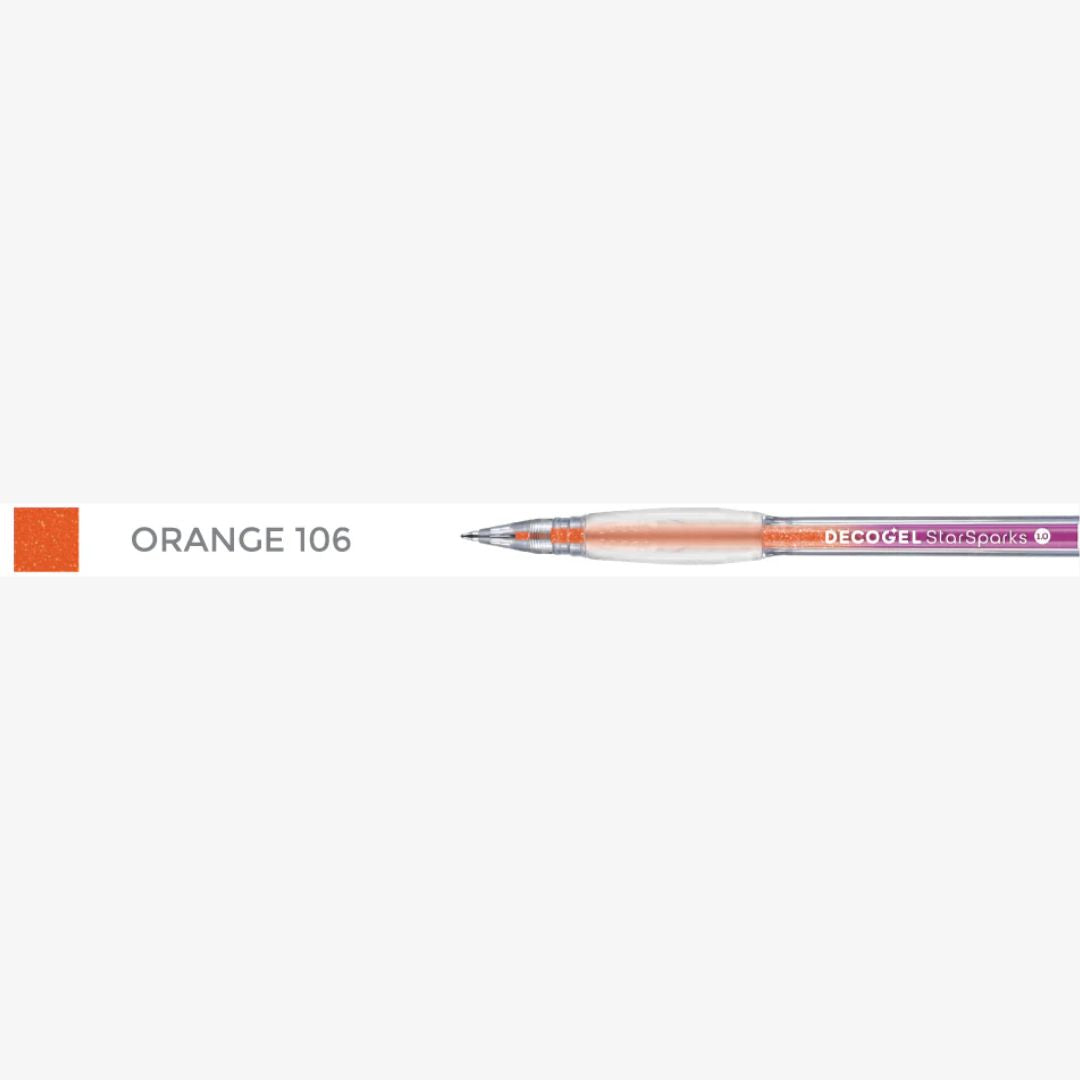 Karin Decogel 1.0 gelpen Star Sparks Orange (106)