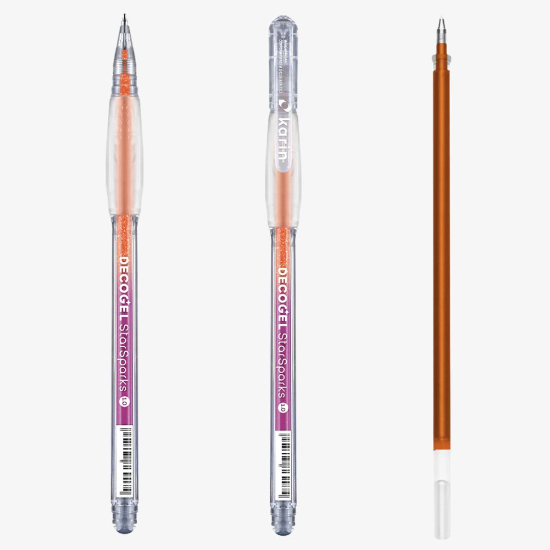 Karin Decogel 1.0 gelpen Star Sparks Orange (106)