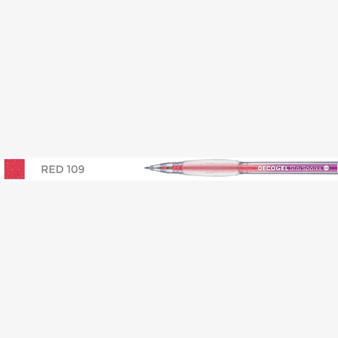 Karin Decogel 1.0 gelpen Star Sparks Red (109)