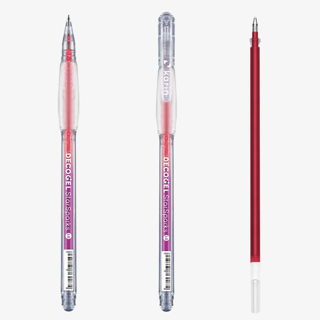Karin Decogel 1.0 gelpen Star Sparks Red (109)