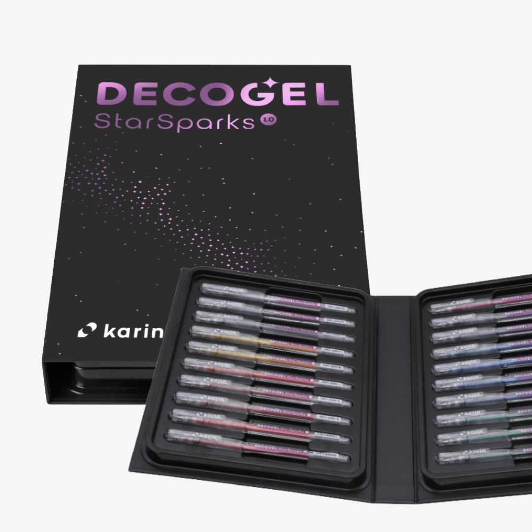 Karin Decogel StarSparks sæt m. 20 gelpens