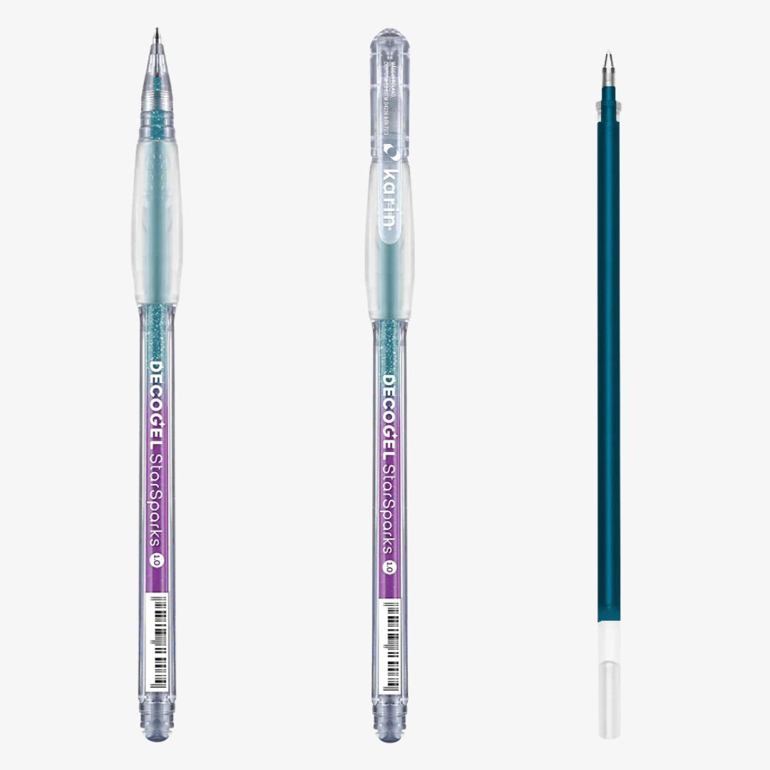 Karin Decogel 1.0 gelpen Star Sparks T. Blue (114)