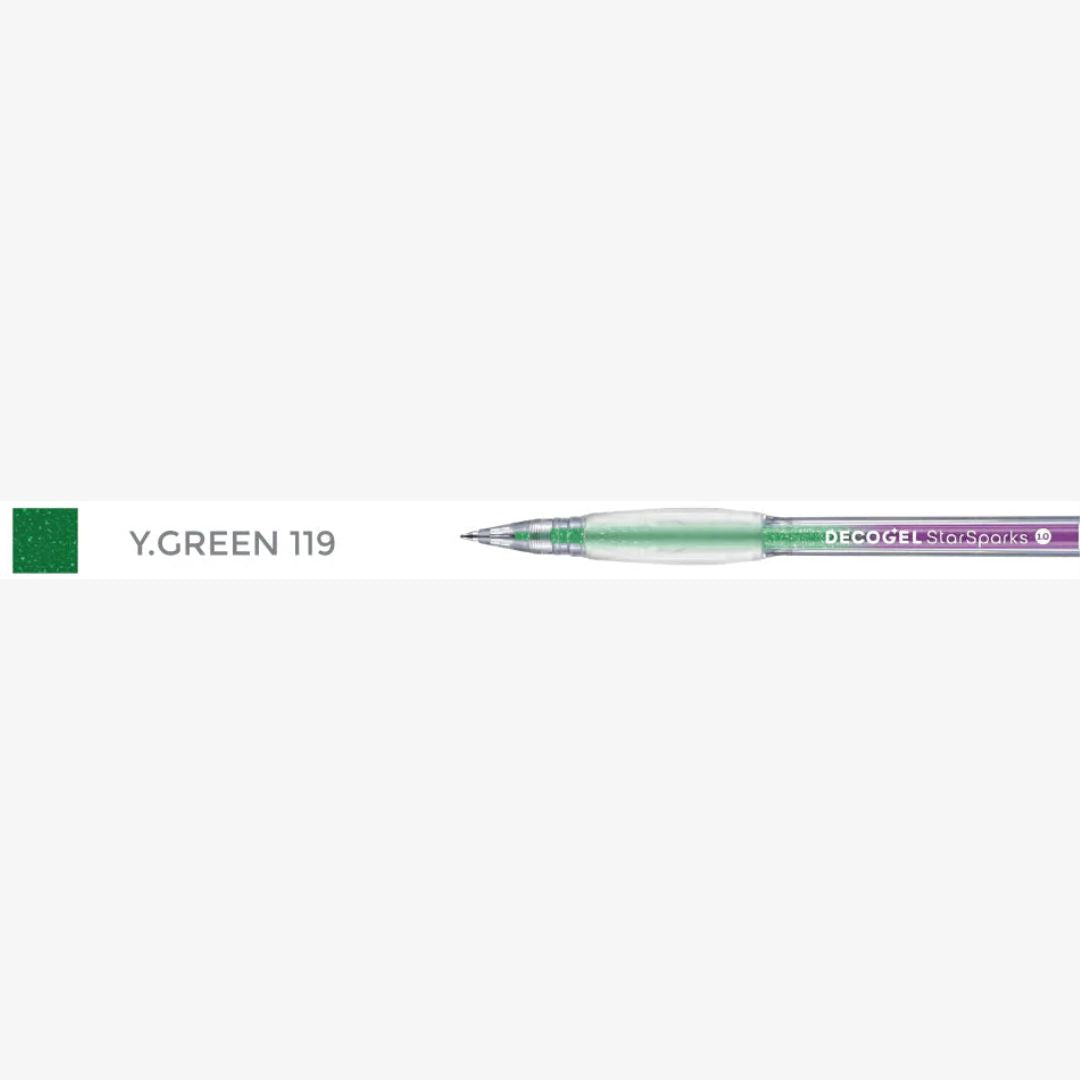 Karin Decogel 1.0 gelpen Star Sparks Y. Green (119)