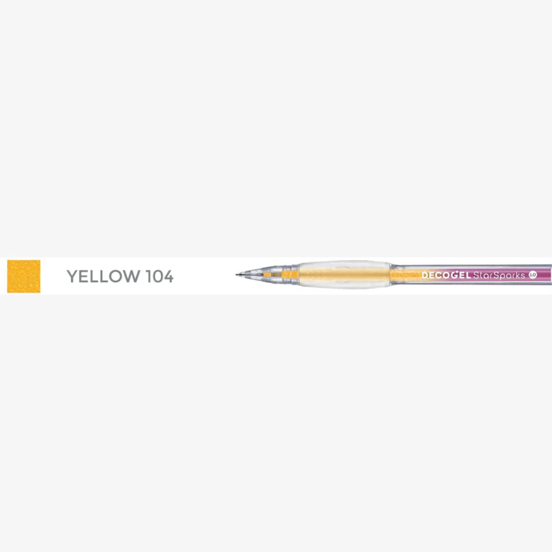 Karin Decogel 1.0 gelpen Star Sparks Yellow (104)