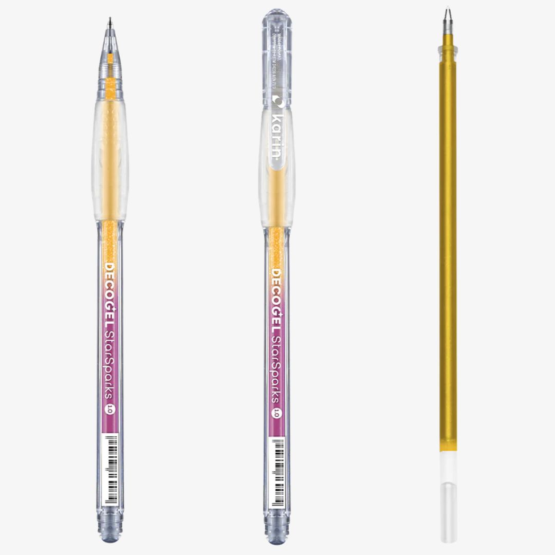 Karin Decogel 1.0 gelpen Star Sparks Yellow (104)