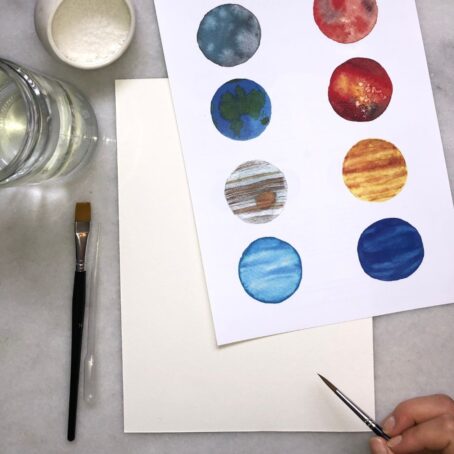 lær at male planeter med introboksen fra selvtid