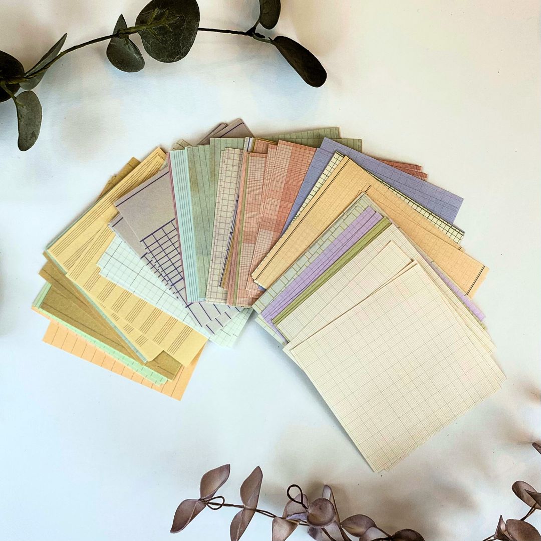 Notespapir i flere designs