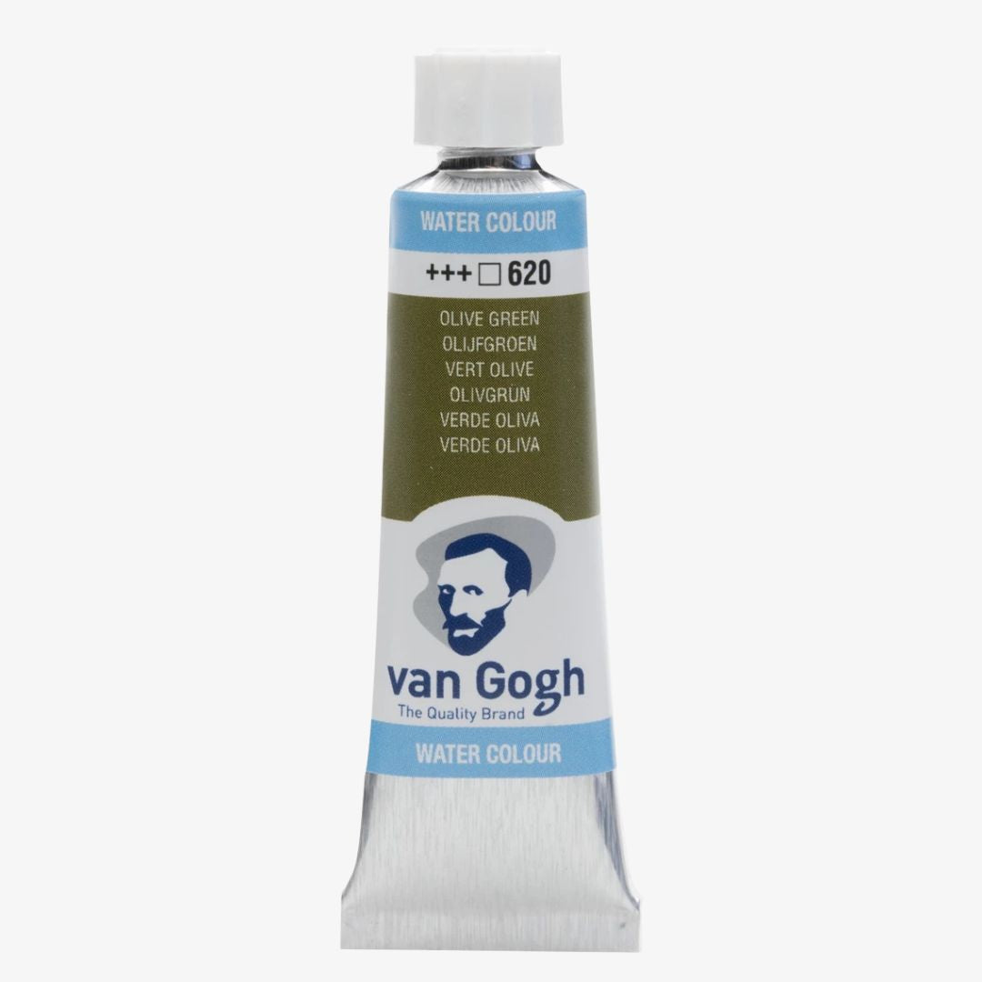 Olive green akvareltube, Van Gogh akvarelmaling
