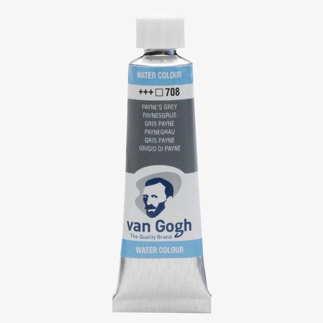 Paynes grey akvareltube, Van Gogh akvarelmaling