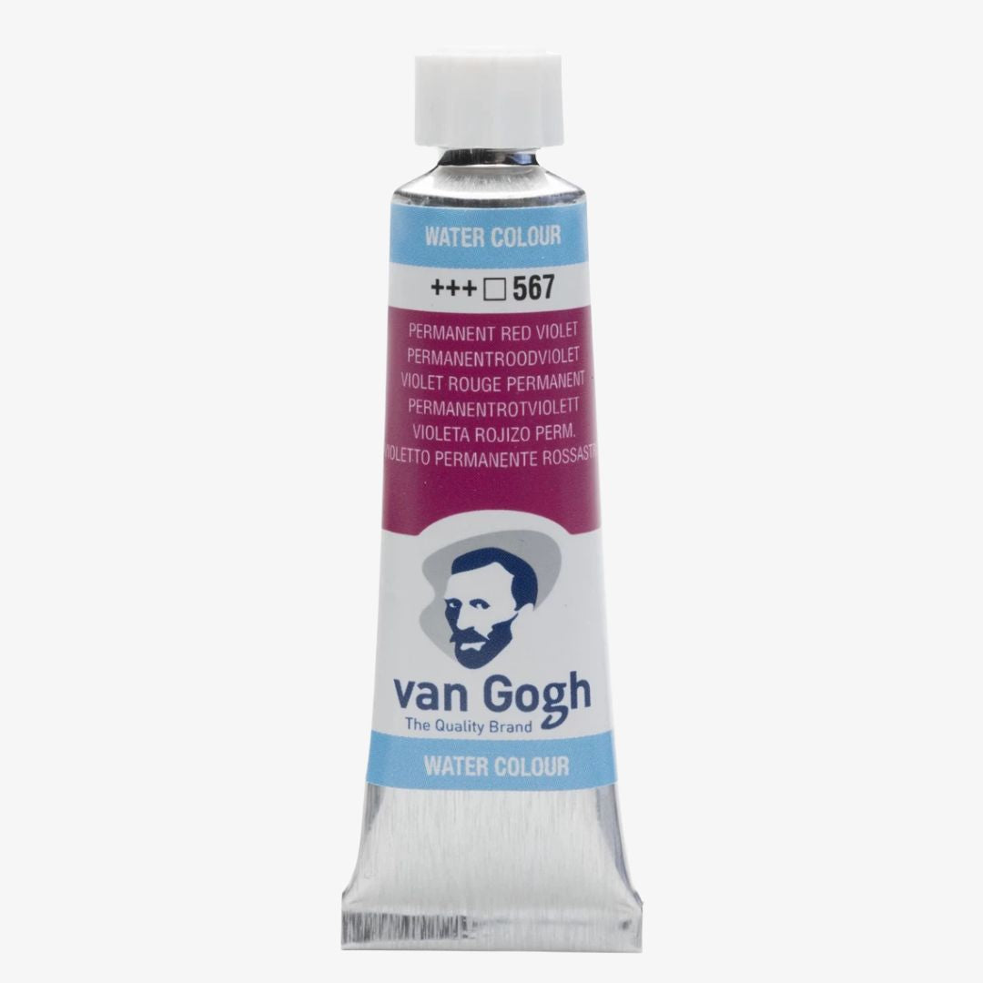 Permanent red violet akvareltube, Van Gogh akvarelmaling