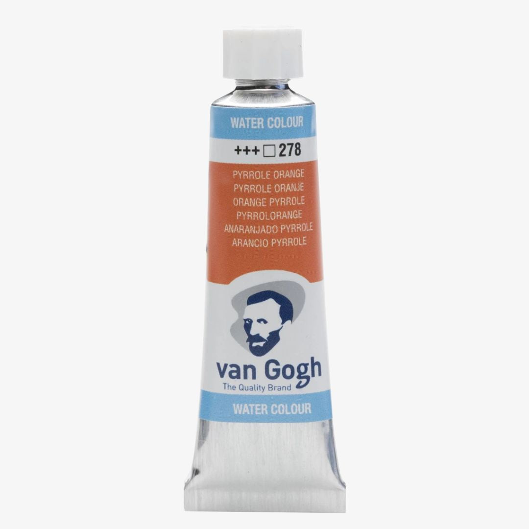 Pyrrole orange akvareltube, Van Gogh akvarelmaling