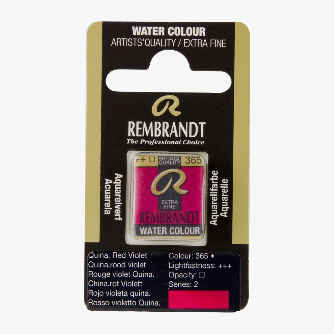 Quinacridone Red Violet half pan, Rembrandt akvarelmaling